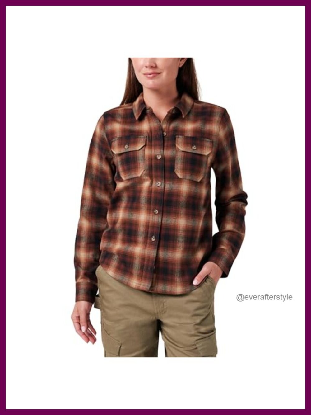 Lucky Brand Plaid Flannel Shirt Long Sleeve Workwear
